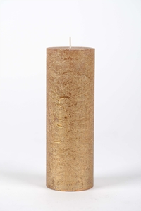 Metallic Zylinderkerze, 15cm x Ø50mm, gold Metallic Zylinderkerze, 15cm x Ø50mm, gold
