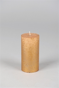 Metallic Zylinderkerze, 12cm x Ø60mm, gold Metallic Zylinderkerze, 12cm x Ø60mm, gold