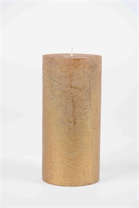 Metallic Zylinderkerze, 19cm x Ø90mm, gold Metallic Zylinderkerze, 19cm x Ø90mm, gold