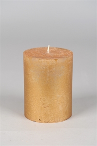Metallic Zylinderkerze, 13cm x Ø100mm, gold Metallic Zylinderkerze, 13cm x Ø100mm, gold
