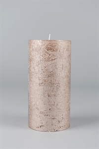 Metallic Zylinderkerze, 20cm x Ø100mm, champagner Metallic Zylinderkerze, 20cm x Ø100mm, champagner