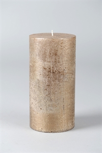 Metallic Zylinderkerze, 20cm x Ø100mm, antikgold Metallic Zylinderkerze, 20cm x Ø100mm, antikgold