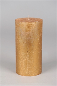 Metallic Zylinderkerze, 20cm x Ø100mm, gold Metallic Zylinderkerze, 20cm x Ø100mm, gold