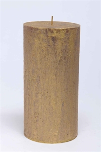Metallic Zylinderkerze, 20cm x Ø100mm, gold/26