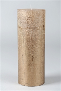 Metallic Zylinderkerze, 27cm x Ø100mm, antikgold* Metallic Zylinderkerze, 27cm x Ø100mm, antikgold*