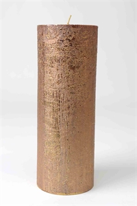 Metallic Zylinderkerze, 27cm x Ø100mm, gold/26