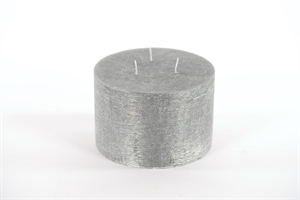 Met. 3-Docht Zylinderkerze, 10cm x Ø150mm, black Met. 3-Docht Zylinderkerze, 10cm x Ø150mm, black