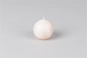 Metallic Kugelkerze, Ø60mm, pearl Metallic Kugelkerze, Ø60mm, pearl