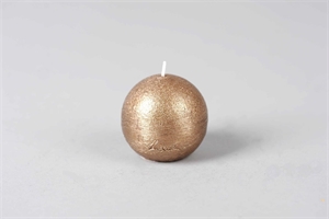 Metallic Kugelkerze, Ø60mm, antikgold Metallic Kugelkerze, Ø60mm, antikgold