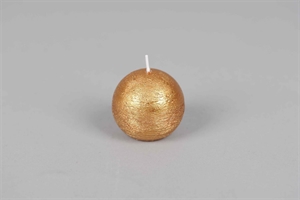 Metallic Kugelkerze, Ø60mm, gold Metallic Kugelkerze, Ø60mm, gold