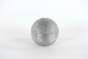 Metallic Kugelkerze, Ø80mm, black silver Metallic Kugelkerze, Ø80mm, black silver