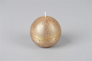 Metallic Kugelkerze, Ø80mm, gold/26 Metallic Kugelkerze, Ø80mm, gold/26