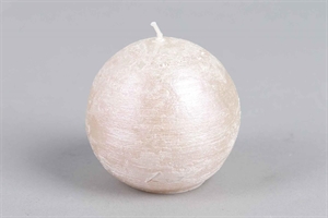 Metallic Kugelkerze, Ø100mm, pearl Metallic Kugelkerze, Ø100mm, pearl