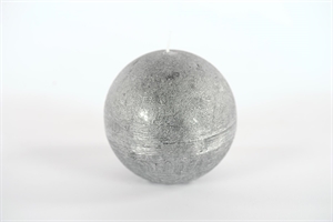 Metallic Kugelkerze, Ø100mm, black silver Metallic Kugelkerze, Ø100mm, black silver