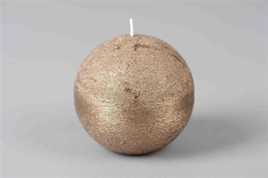 Metallic Kugelkerze, Ø100mm, antikgold Metallic Kugelkerze, Ø100mm, antikgold