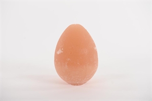 Eierkerze, 13cm x Ø95mm, peach nougat