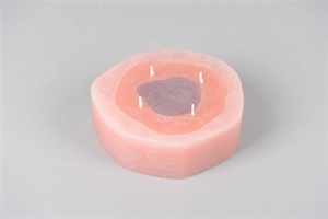 4-Docht Zylinderkerze, H5cm x 170mm, peach pink* 4-Docht Zylinderkerze, H5cm x 170mm, peach pink*