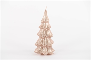 Kerzen Baum H20x Ø 9cm, champagner Kerzen Baum H20x Ø 9cm, champagner