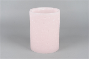 Wachs Windlicht, zyl.- Ø18.5x H25cm, rosa Wachs Windlicht, zyl.- Ø18.5x H25cm, rosa