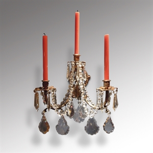 Wandlampe, mit 3 Kerzen Wandlampe, mit 3 Kerzen