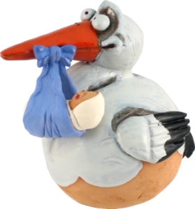 Spardose, Storch 17cm Spardose, Storch 17cm