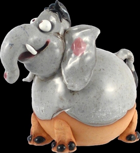 Gartenkeramik, Elefant 17cm, wintertauglich - ohne Stab Gartenkeramik, Elefant 17cm, wintertauglich - ohne Stab