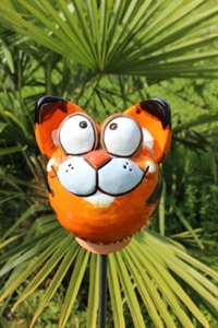 Gartenkeramik, Katze 17cm - ohne Stab Gartenkeramik, Katze 17cm - ohne Stab