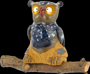 Gartenkeramik, Eule 17cm, winterfest - ohne Stab Gartenkeramik, Eule 17cm, winterfest - ohne Stab