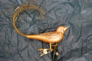 Parodie, Vogel 7cm, gold Parodie, Vogel 7cm, gold