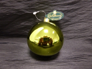 Uni, Kugel 6cm, hgrün glanz Uni, Kugel 6cm, hgrün glanz