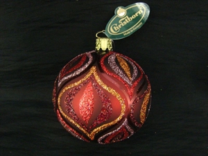 Fedora, Kugel 8cm, bordeaux matt Fedora, Kugel 8cm, bordeaux matt