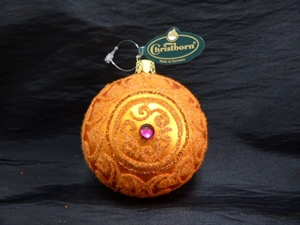 Liana, Kugel 8cm, orange matt Liana, Kugel 8cm, orange matt