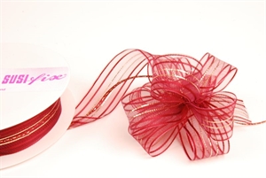 Susifix 25m/ 25mm, Tüll, rubin Susifix 25m/ 25mm, Tüll, rubin