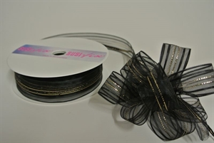 Susifix 25m/ 25mm, Tüll, schwarz Susifix 25m/ 25mm, Tüll, schwarz