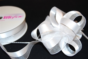 Susifix 25m/ 25mm, Band Tüll/Satin, weiss Susifix 25m/ 25mm, Band Tüll/Satin, weiss