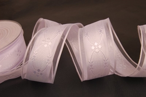 Band 25m/ 40mm, Ornament, weiss Band 25m/ 40mm, Ornament, weiss