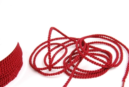 Band 25m/ 4mm, Kordel, rubin Band 25m/ 4mm, Kordel, rubin