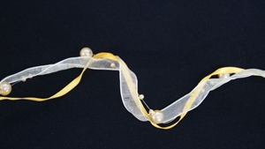 Band 5m/ 20mm, Pearls Mab, gelb Band 5m/ 20mm, Pearls Mab, gelb