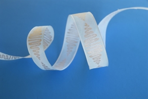 Band 15m/ 25mm, Wellen, pastellgrün/silber Band 15m/ 25mm, Wellen, pastellgrün/silber