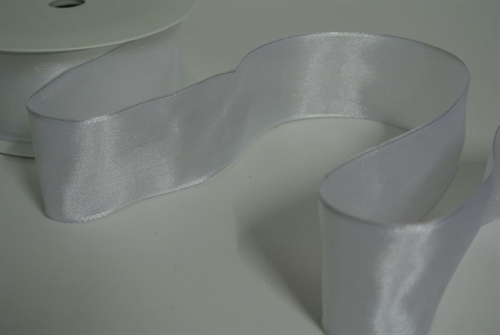 Band 25m/ 25mm, Sheer, weiss