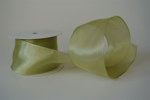 Band 25m/ 70mm, Sheer, lindengrün Band 25m/ 70mm, Sheer, lindengrün