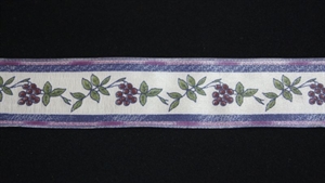 Band 20m/ 40mm, Traube/Olive, violett Band 20m/ 40mm, Traube/Olive, violett