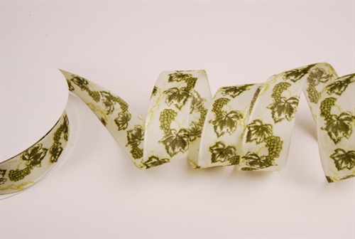 Band 20m/ 25mm, Traube, grün Band 20m/ 25mm, Traube, grün