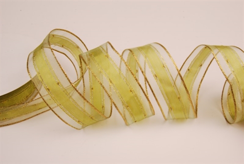 Band 25mm, Tüllrand, lindengrün Band 25mm, Tüllrand, lindengrün