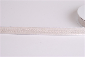 Band 20m/ 15mm, Muster in Leinen, weiss Band 20m/ 15mm, Muster in Leinen, weiss