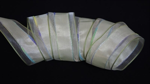 Band 20m/ 25mm, Tüllrand, grün Band 20m/ 25mm, Tüllrand, grün