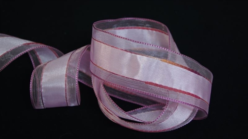 Band 20m/ 40mm, Tüllrand, pinkv Band 20m/ 40mm, Tüllrand, pinkv