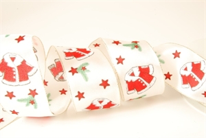 Band 25m/ 40mm, Nikokleid, rot/grün Band 25m/ 40mm, Nikokleid, rot/grün