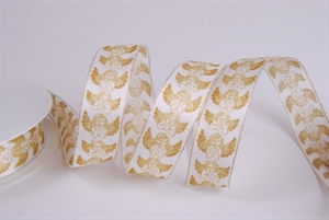 Band 25m/ 25mm, Engel, gold Band 25m/ 25mm, Engel, gold