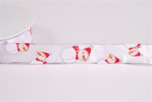 Band 25m/ 25mm, Schneemann, rot Band 25m/ 25mm, Schneemann, rot